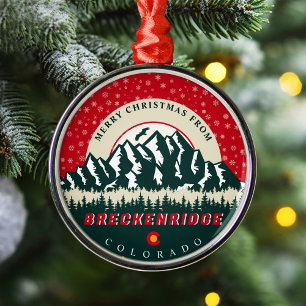 God jul från Breckenridge Colorado Cities Julgransprydnad Metall