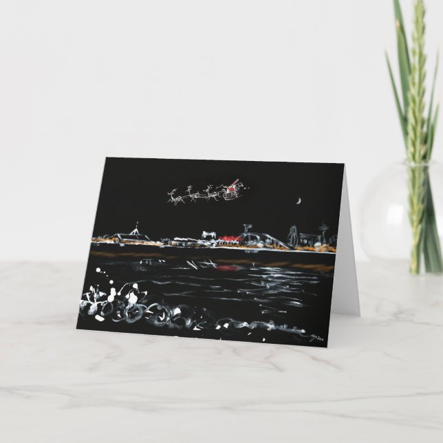 God jul från Brighton Helgkort (Framsida)