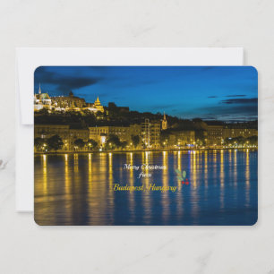 God jul från Budapest, Ungern Julkort