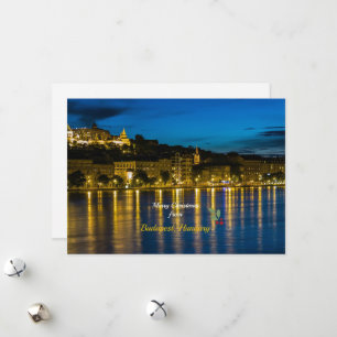 God jul från Budapest, Ungern Julkort