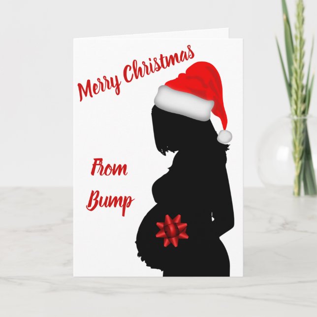 God jul från bump-kort kort (Framsida)