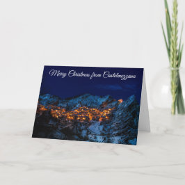 God jul från Castelmezzano Italien Card Helgkort