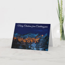 God jul från Castelmezzano Italien Card Helgkort