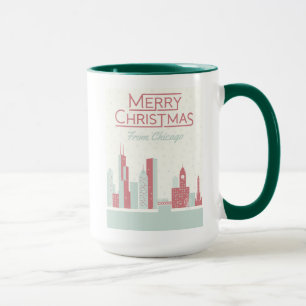 God jul från Chicago Mugg