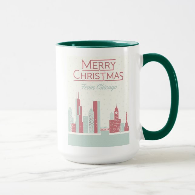 God jul från Chicago Mugg (Höger)