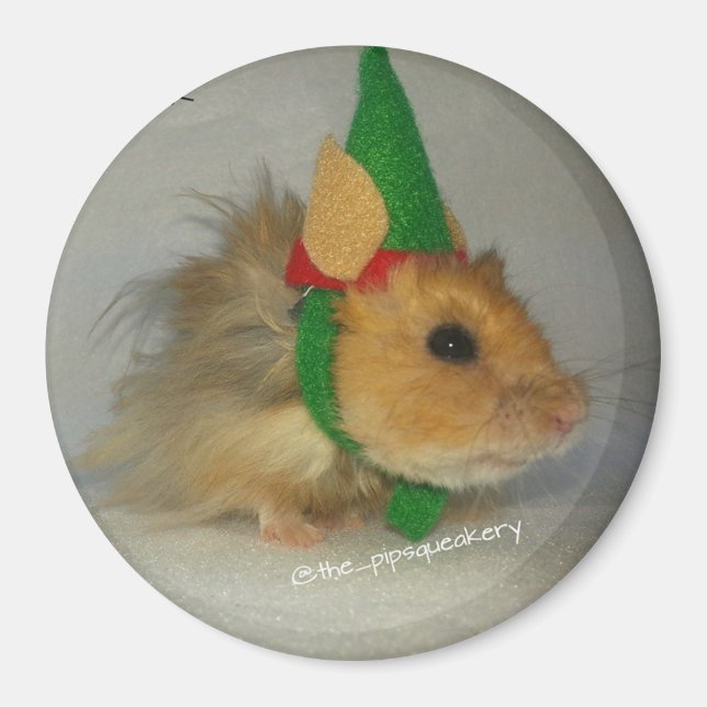 God jul från Chucken Elf Magnet (Framsidan)