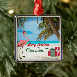 God jul från Clearwater, FL Julgransprydnad Metall