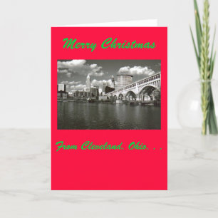 God jul från Cleveland, Ohio Helgkort