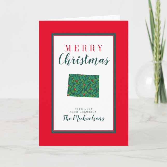 god jul från Colorado Kort (Framsida)