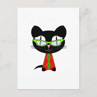 God jul från Coola Kattunge Helg Vykort