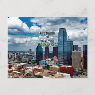 God jul från Dallas, Texas Helg Vykort