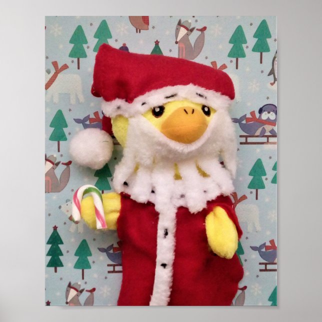 God jul från Danny Anka Santa Poster (Framsidan)
