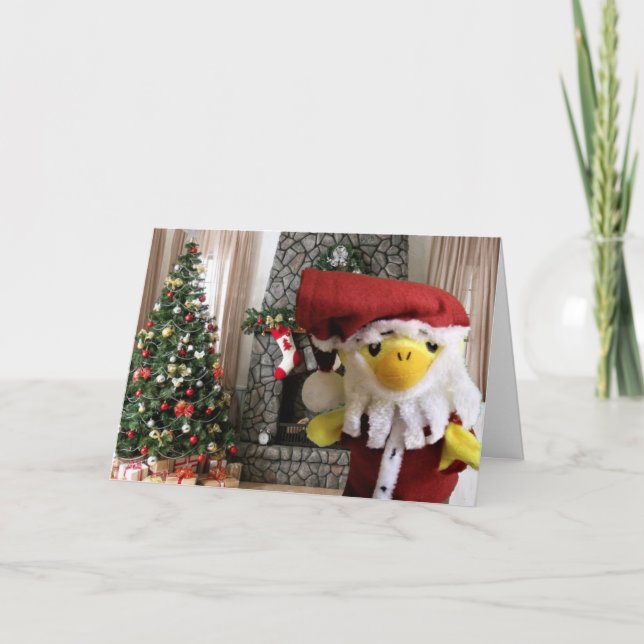 God jul från Danny Duck  Meddelande (Framsida)