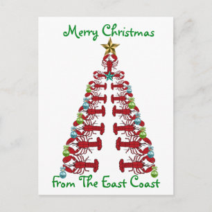 God jul från den EastCoast vykortet Helg Vykort