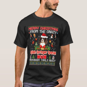 God jul från den engelska Springer spanel T Shirt