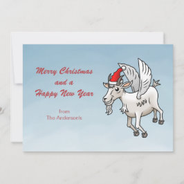 God Jul från den flygande geten Julkort