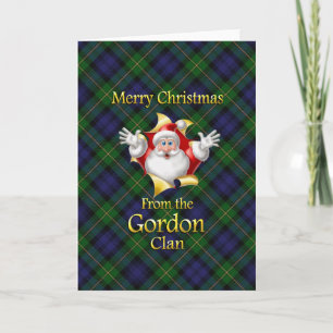 God jul från den Gordon klan Helgkort