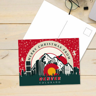 God jul från Denver Colorado Souvenirs Vykort