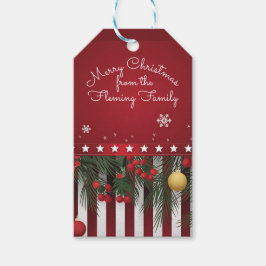 God jul från (din familj) presentetikett