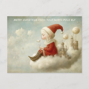 God Jul från din tomte vid Nordpolen Mysig Helg Vykort