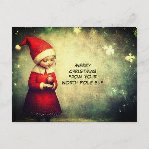 God Jul från din tomte vid Nordpolen Mysig Helg Vykort