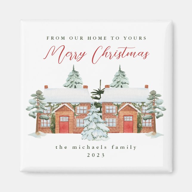 God jul från dina grannar magnet (Framsidan)