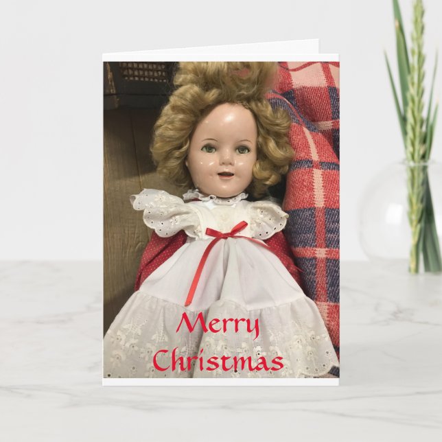 *GOD JUL FRÅN DOLL TILL DAUGHTER* HELGKORT (Framsida)