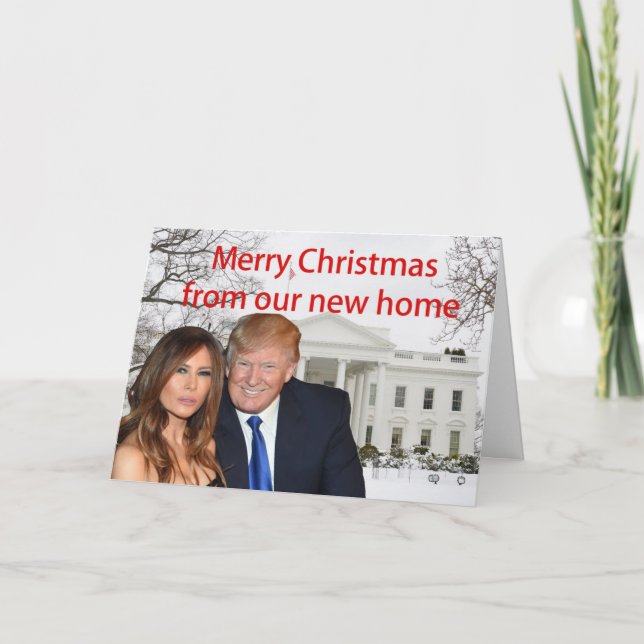 God jul från Donald och Melania Helgkort (Framsida)