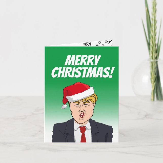 God jul från Donald Trump Kort (Framsida)