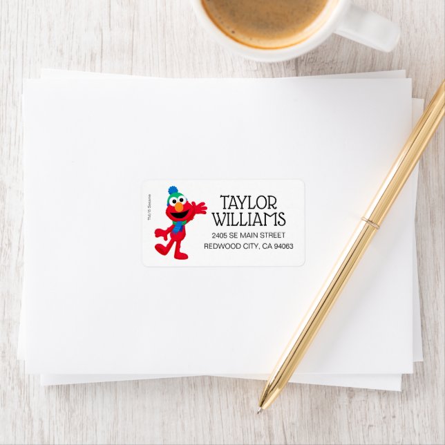 God jul från Elmo Adressetikett (Insitu)