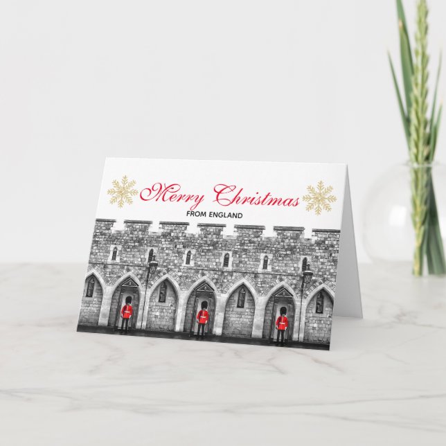God jul från England-kort Kort (Framsida)