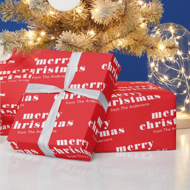 God Jul Från Familjen Presentpapper (Helgdagar)