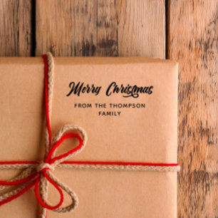 God jul från fet kalligrafi stämpel