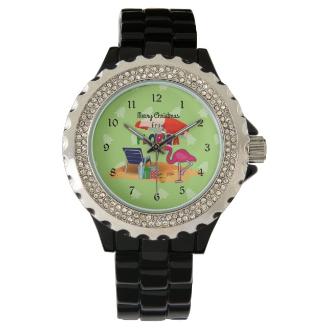 God jul från Florida, färglös Armbandsur (Framsida)