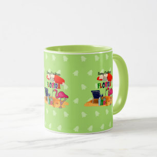 God jul från Florida, färglös design Mugg