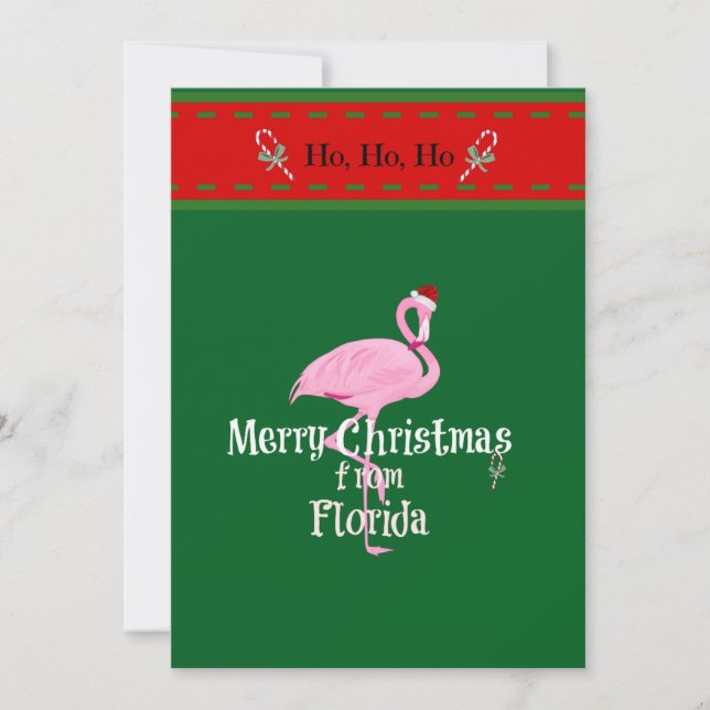 God jul från Florida Julkort (Framsida)