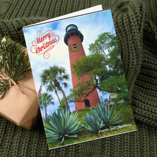 God jul från Florida Jupiter Lighthouse Helgkort