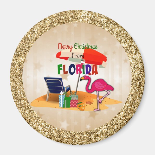 God jul från Florida Magnet (Framsidan)