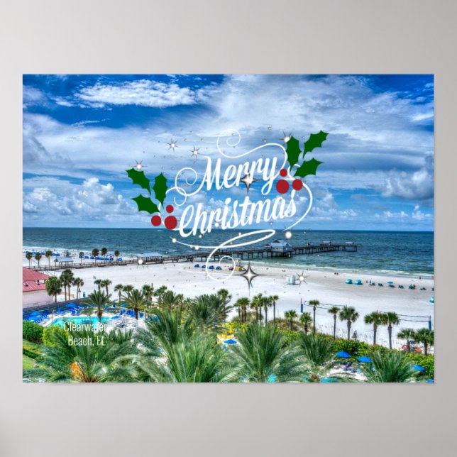 God jul från Florida Poster (Framsidan)