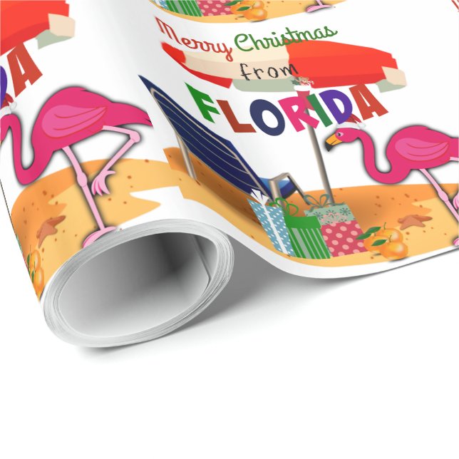 God jul från Florida Presentpapper (Rullad Hörn)