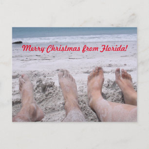 God jul från Florida roligt Helg Vykort