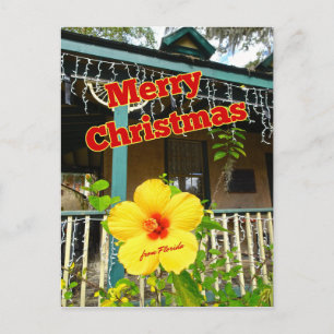 God jul från Florida Tropical Hibiscus Vykort