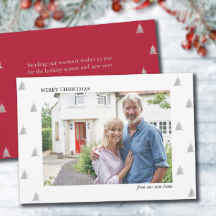 God jul från Flytta med enkelt foto i nytt hem Meddelande