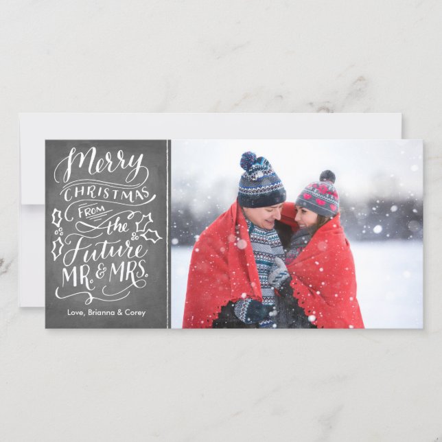 God jul från framtidens Mr. och Mrs. Julkort (Framsida)