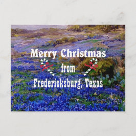 God jul från Fredericksburg, Texas Helg Vykort