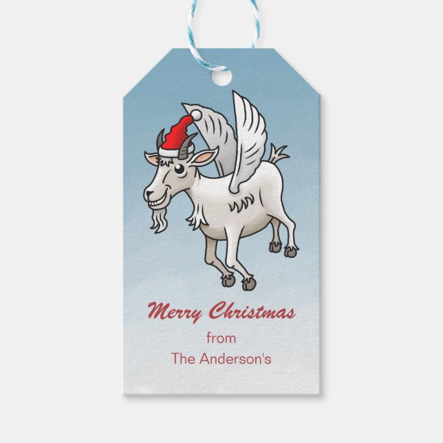 God jul från geten presentetikett (Framsidan)