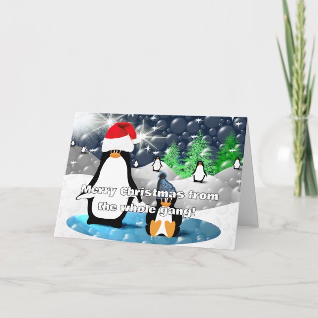 God jul från hela Gang! Helgkort (Framsida)