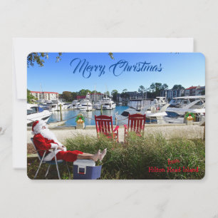 God jul från Hilton Head SC Harbour Town Julkort