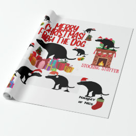 God jul från Hund Presentpapper