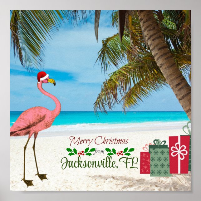 God jul från Jacksonville, FL Poster (Framsidan)